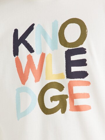 KnowledgeCotton Apparel Tričko - Béžová