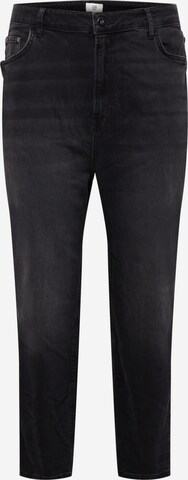 River Island Plus - Slimfit Vaquero en negro: frente