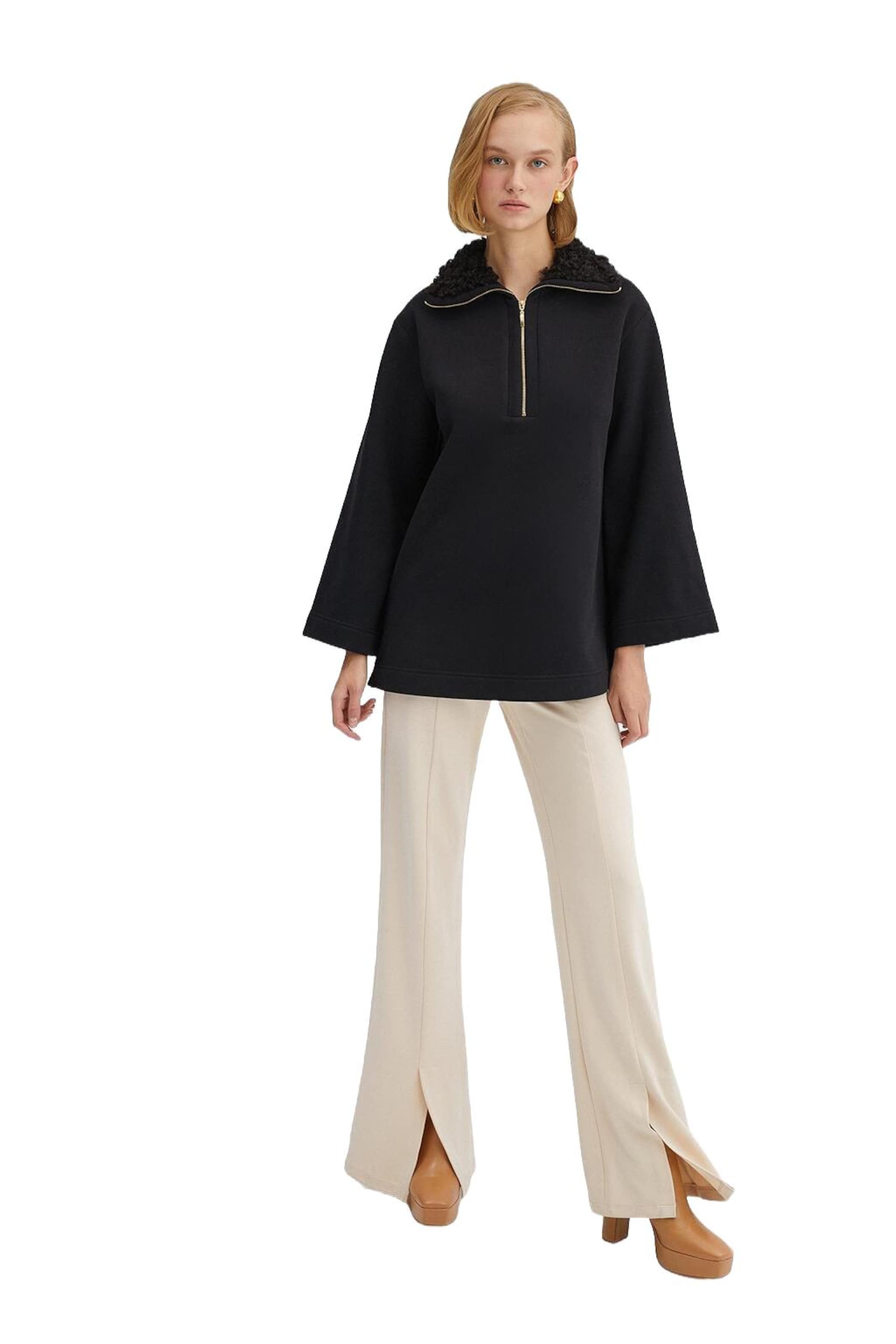 Touche Prive Sweatshirt in Schwarz