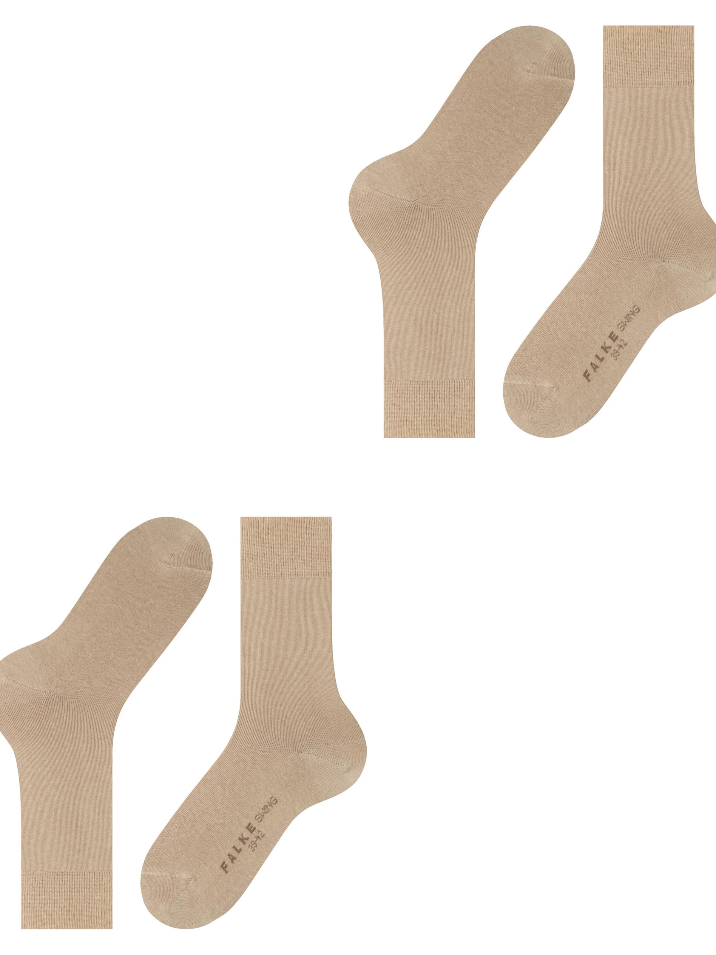 FALKE Socks 'Swing 2-Pack' in Beige