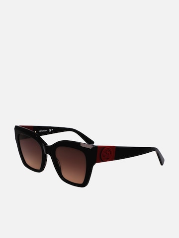 Longchamp - Gafas de sol en negro: frente