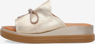 VENEZIA Pantolette in Gold: Vorderseite