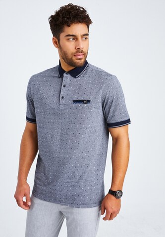 Leif Nelson Shirt in Blauw: voorkant