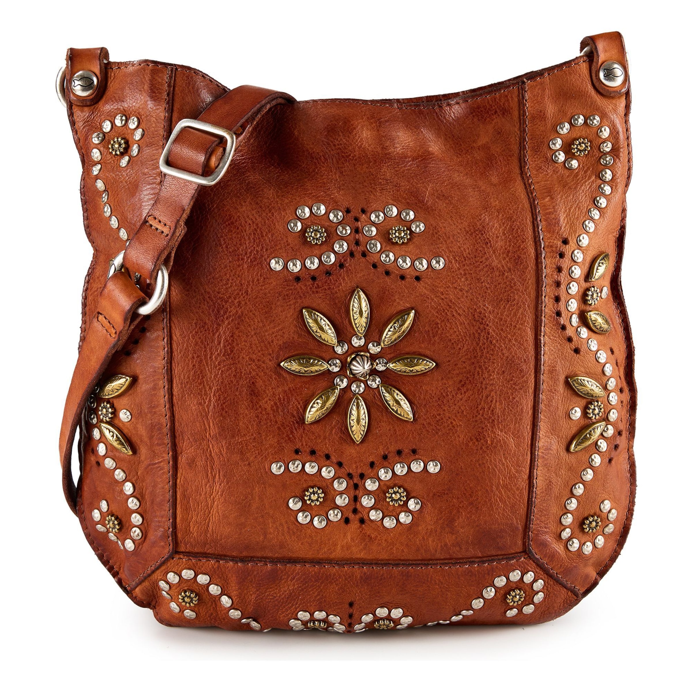 Sac à bandoulière 'Nora' Campomaggi en marron : devant