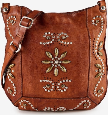 Sac à bandoulière 'Nora' Campomaggi en marron : devant