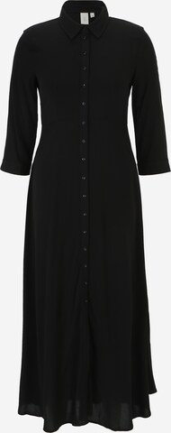 Robe-chemise 'SAVANNA' Y.A.S Petite en noir : devant