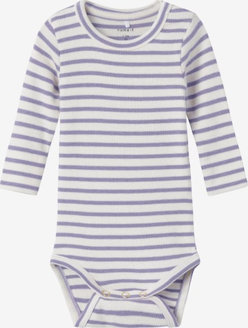 NAME IT - Pijama entero/body 'BANA' en lila: frente