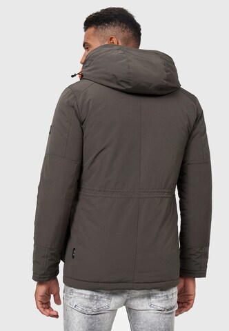 INDICODE JEANS Winter Parka 'Waters' in Grey