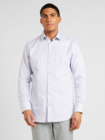 Coupe slim Chemise 'Soho' SELECTED HOMME en bleu : devant