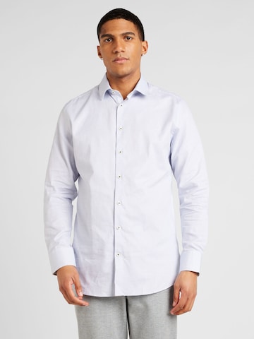 SELECTED HOMME Slim fit Button Up Shirt 'Soho' in Blue: front