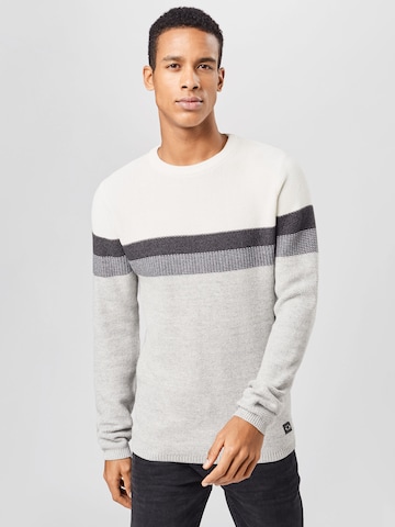 Key Largo Regular fit Sweater 'Hansi' in Grey: front