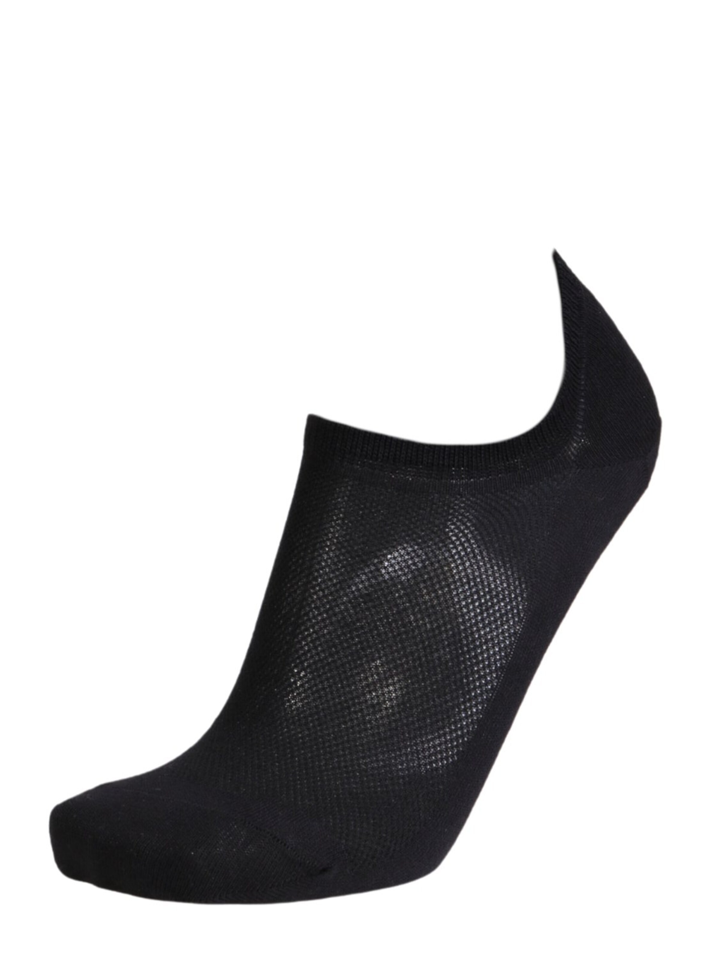 Calzino 'KONRAD cotton footies for men' di Sokisahtel in nero: frontale