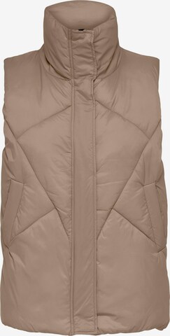 Gilet 'Palma' ONLY en marron : devant