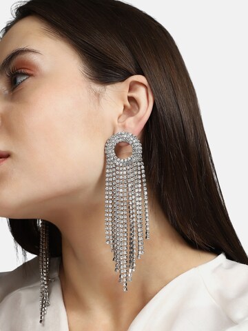 SOHI Обеци 'Willow' в сребърно: отпред