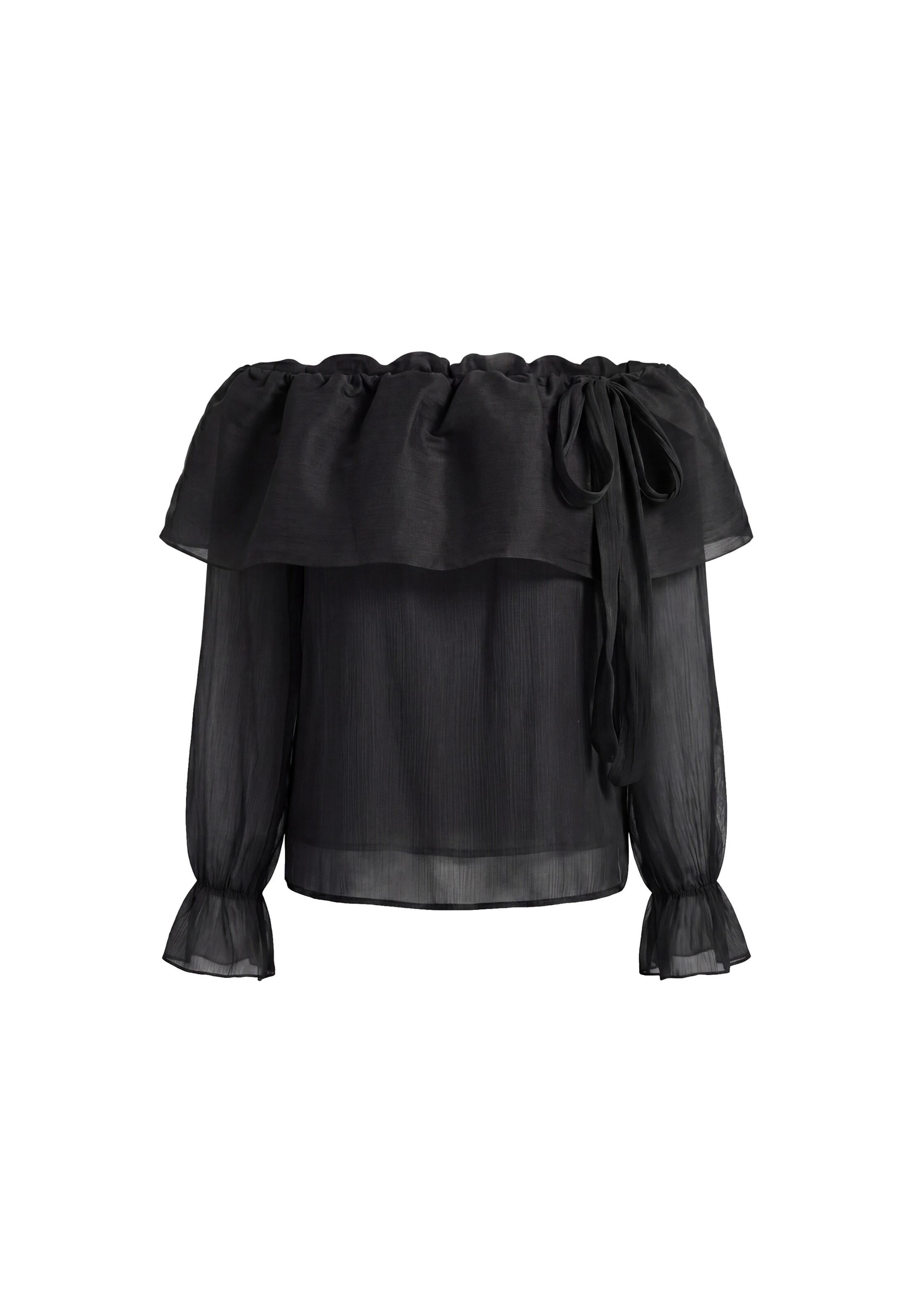 faina Bluse in Schwarz: Vorderseite