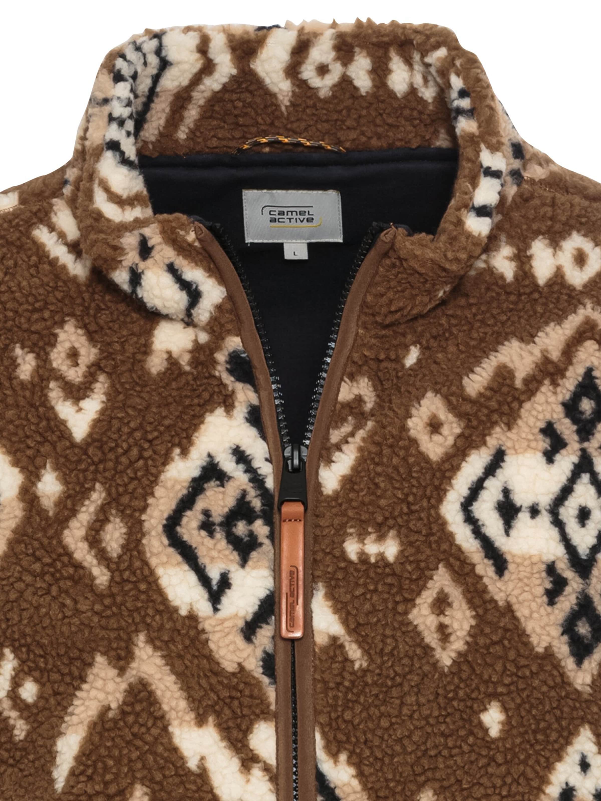 CAMEL ACTIVE Fleece Jacket in Brown