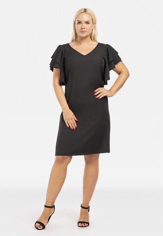 Karko Cocktail Dress 'ELIANA' in Black: front