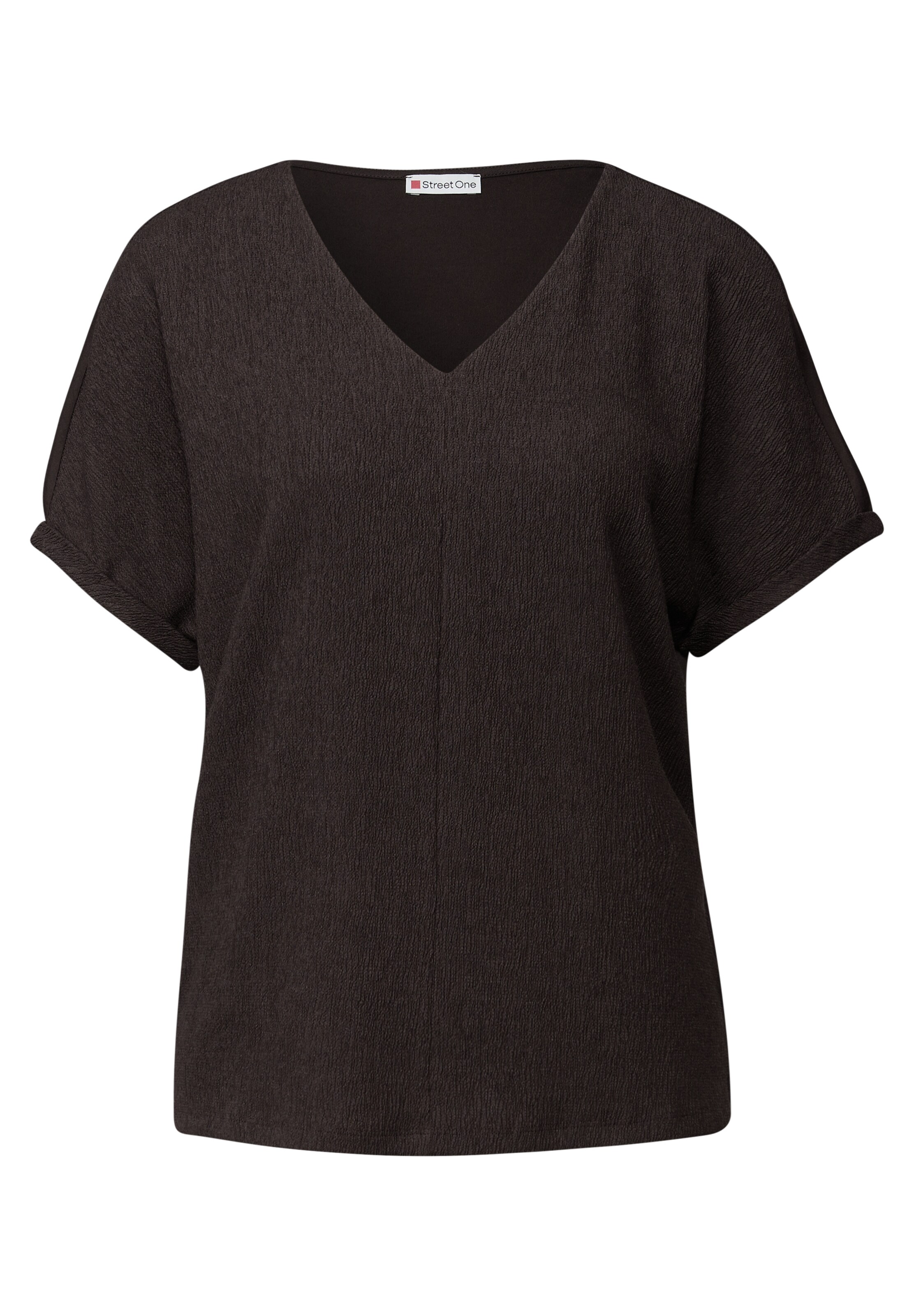 STREET ONE Shirt in Brown: front