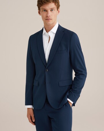 WE Fashion Slim fit Business blazer in Blue: front