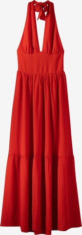 Bershka Summer Dress in Red: front