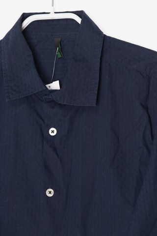 STILE BENETTON Button Up Shirt in M in Blue