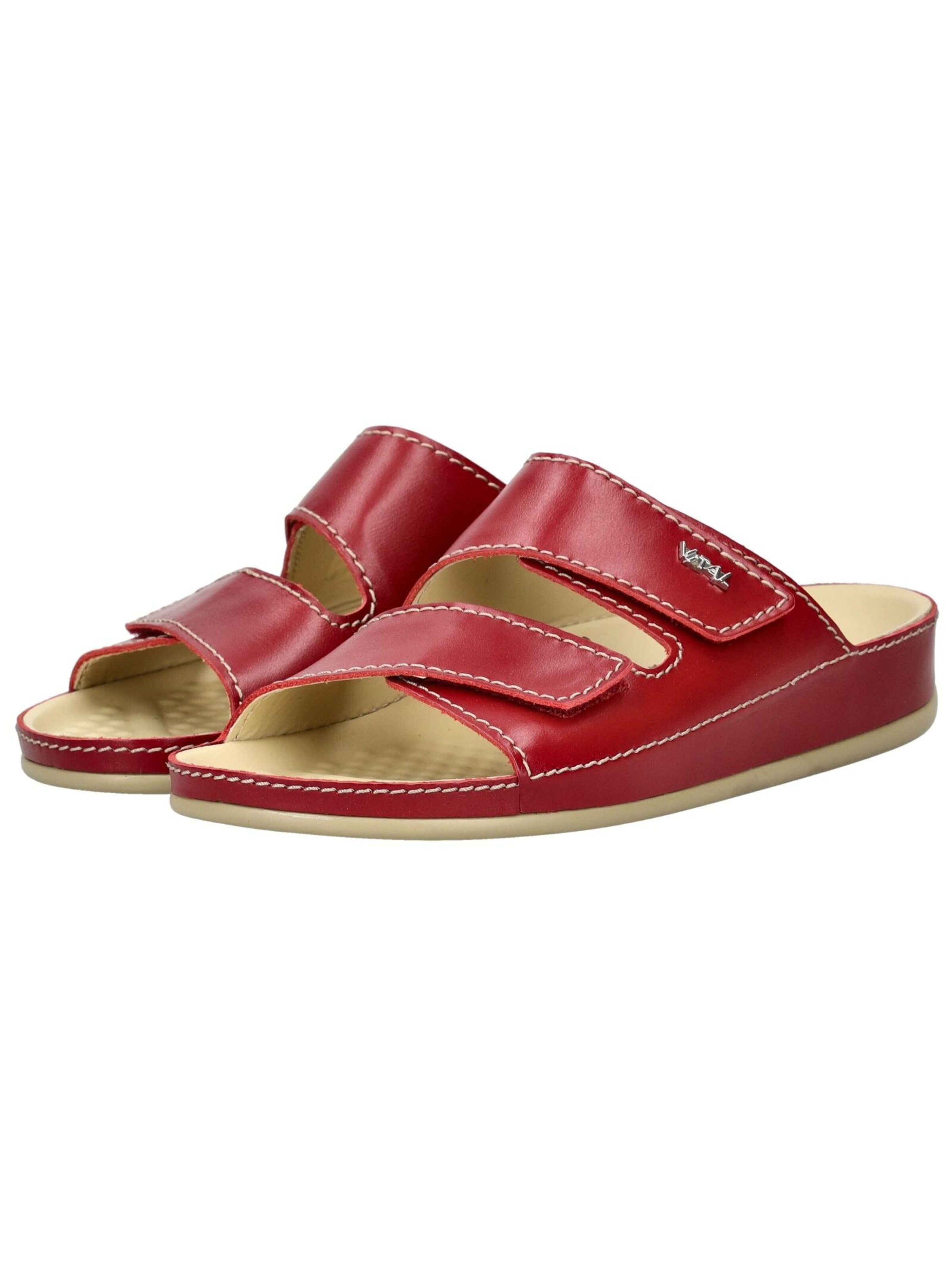 Sandales à lanières vital en rouge