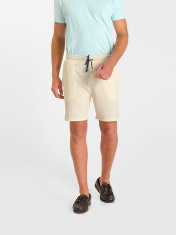 Regular Pantalon Le Temps Des Cerises en blanc : devant
