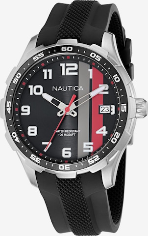 Montre à affichage analogique NAUTICA en argent : devant