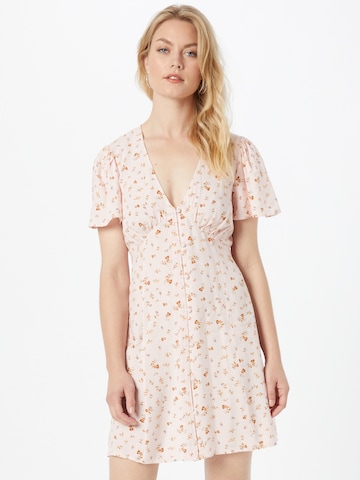 BILLABONG Košilové šaty – pink: přední strana