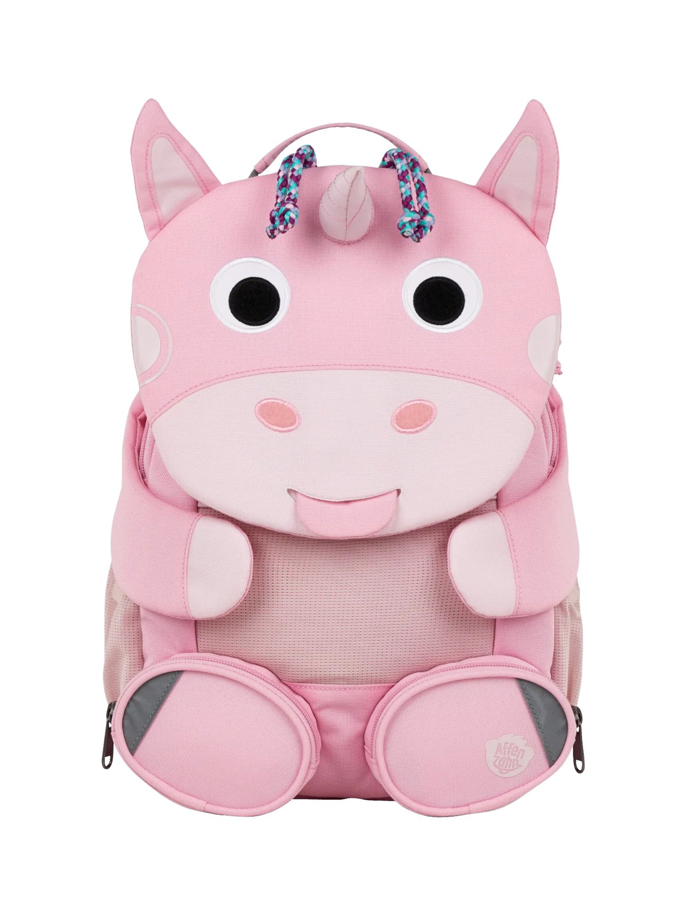 Affenzahn Rucksack 'Großer Freund' in Pink: Vorderseite