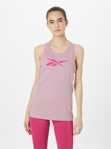 Reebok Sporttop in Lila: voorkant