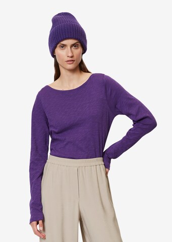 T-shirt Marc O'Polo en violet : devant