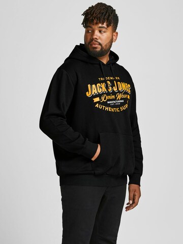 Sweat-shirt Jack & Jones Plus en noir : devant