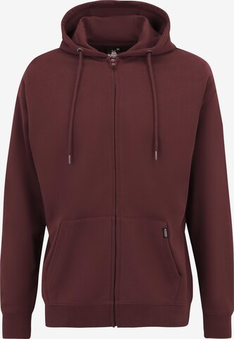 Oldskull Sweatjacke 'Plain Basic' in Rot: Vorderseite