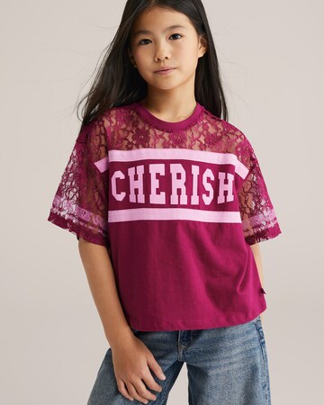 Tricou de la WE Fashion pe mov: față