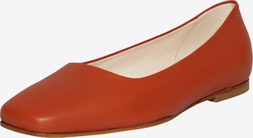 Henry Stevens Classic Flats 'Audrey B' in Red: front