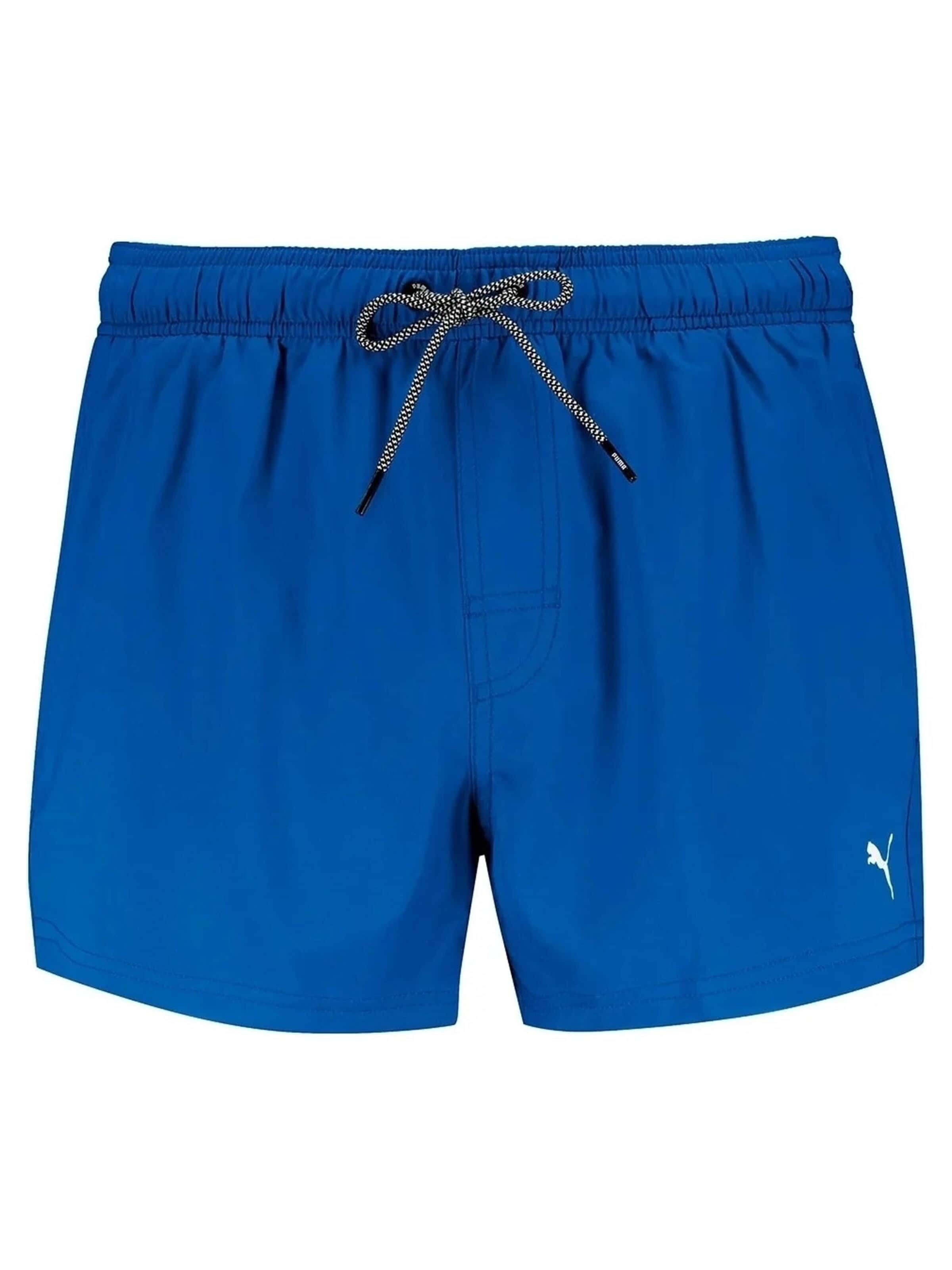 PUMA - Bermudas en azul: frente