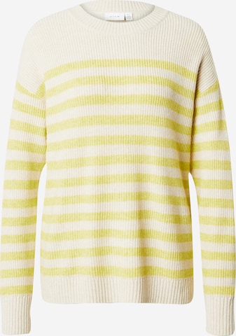 VILA Sweater 'RIL' in Yellow: front