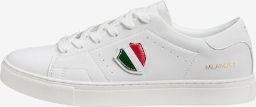 19V69 ITALIA Matalavartiset tennarit värissä valkoinen: etupuoli