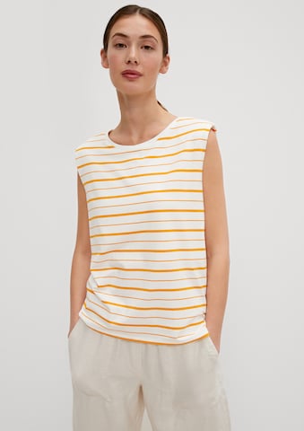 comma casual identity Top in Wit: voorkant