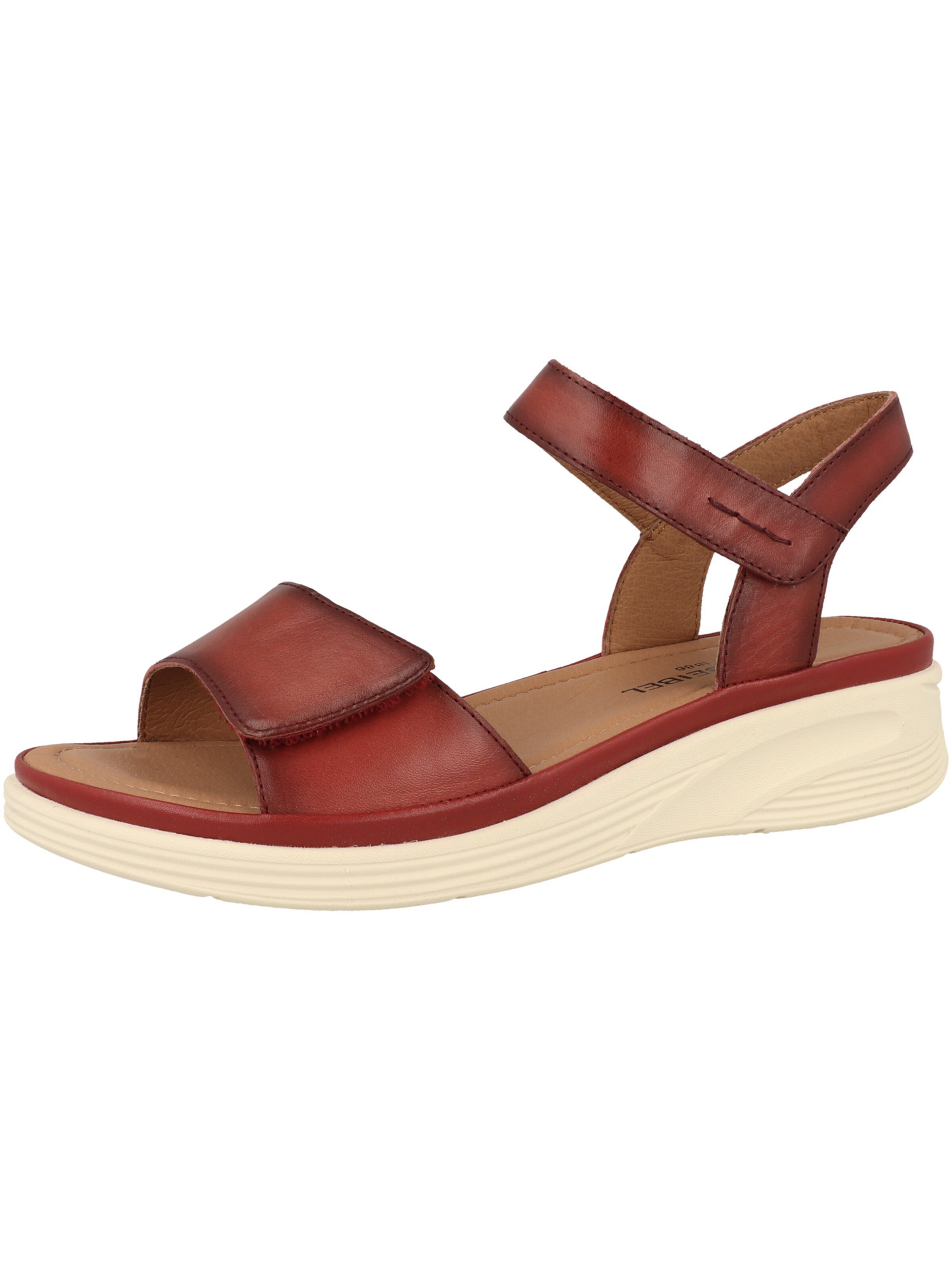 Sandales 'Sevran 01' JOSEF SEIBEL en rouge : devant