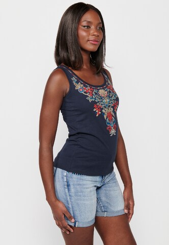 KOROSHI Top in Blauw