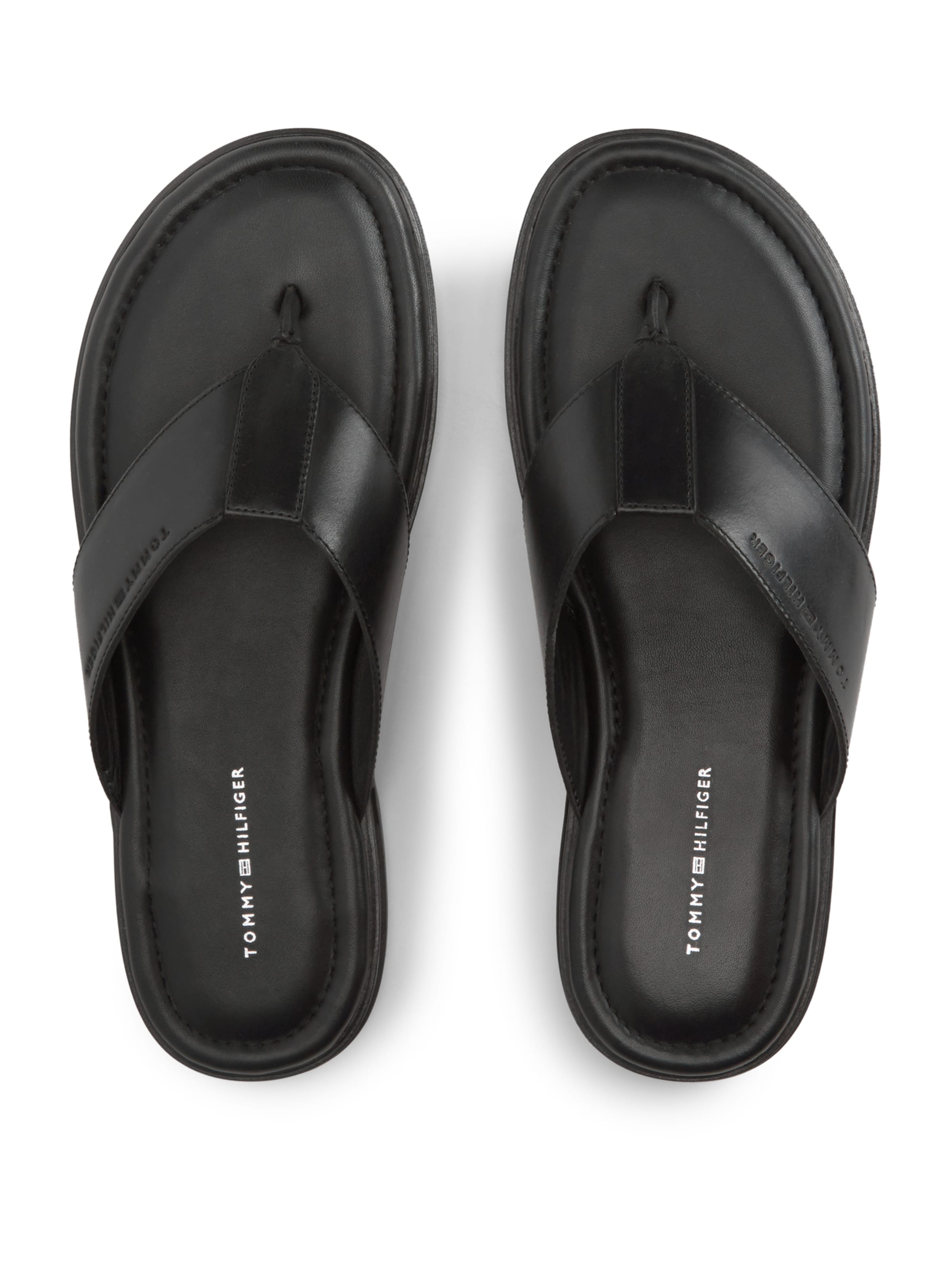 TOMMY HILFIGER Ujjelválasztó-pántos szandál - fekete