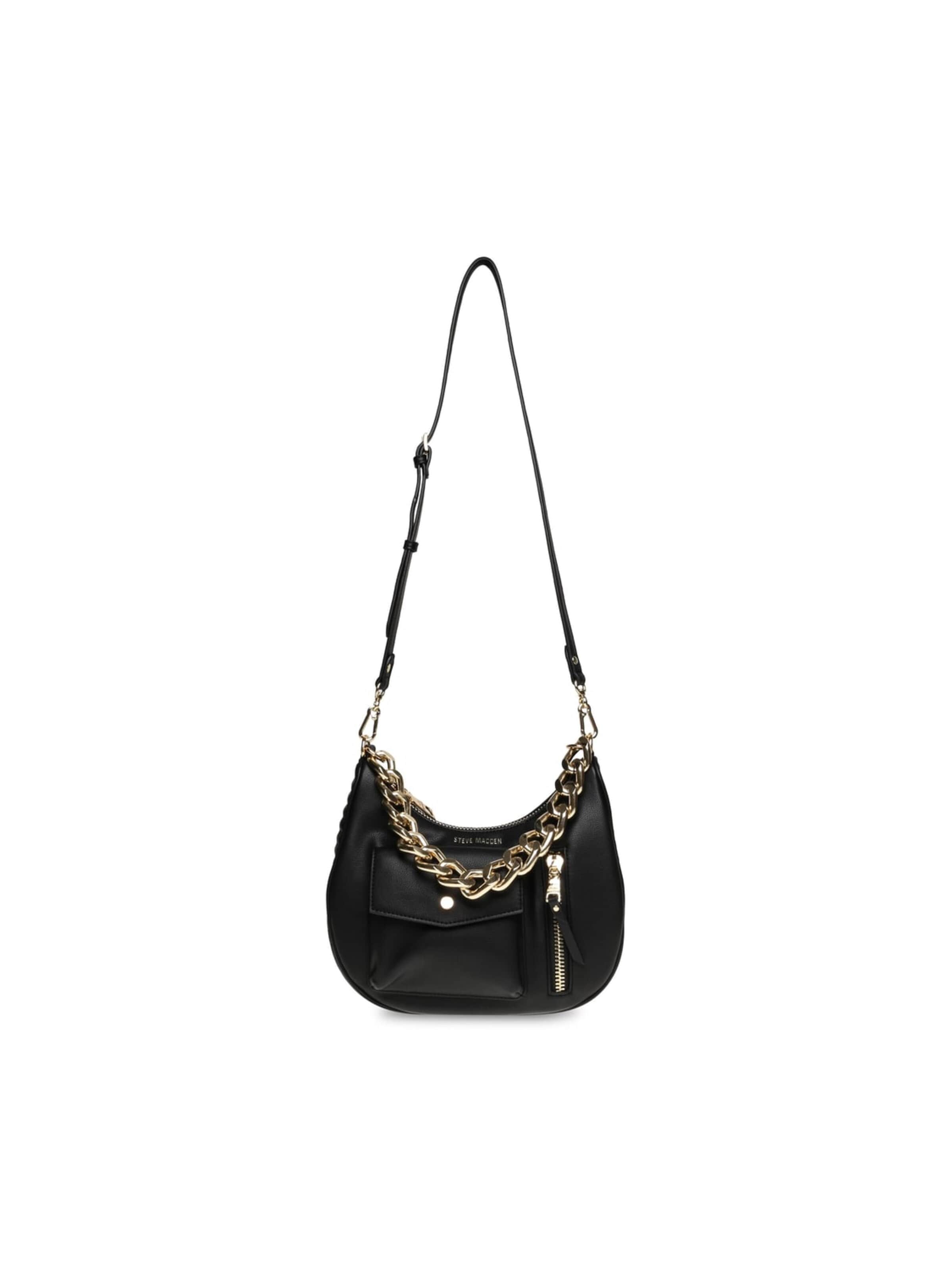 Sac à bandoulière 'BOzzy Black / Gold' STEVE MADDEN en noir : devant