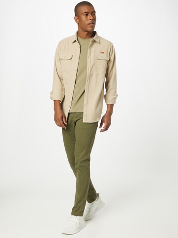 Iriedaily Regular fit Button Up Shirt 'Samuel' in Beige