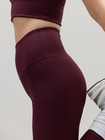 Hey Honey Skinny Leggings 'Ribbed' in Rot