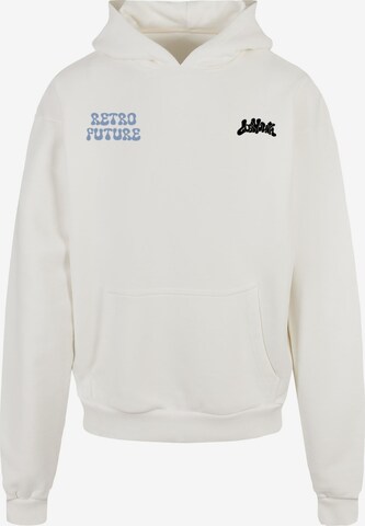 Lost Youth Sweatshirt 'Dreamy Universe' in White: front