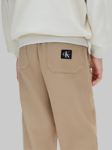 Calvin Klein Jeans Loosefit Hose in Beige