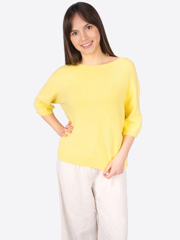 Seasons of April Trui 'MILENA' in Geel: voorkant