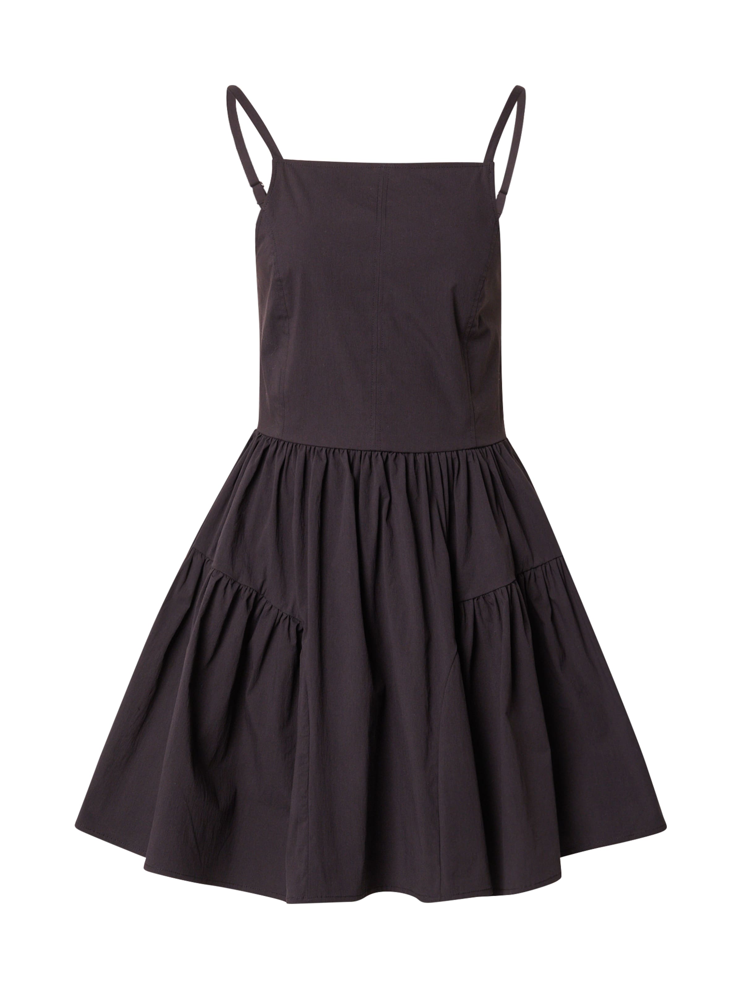 melns Monki Vasaras kleita: no priekšpuses